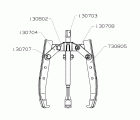 EXTRACTOR FORZA SERIE 7300T MECÁNICO DE 3 PATAS